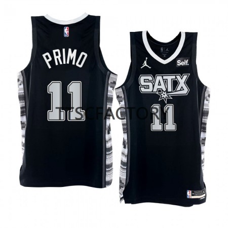 Dres San Antonio Spurs Joshua Primo 11 Nike 2022-23 Statement Edition Crno Swingman - Muške